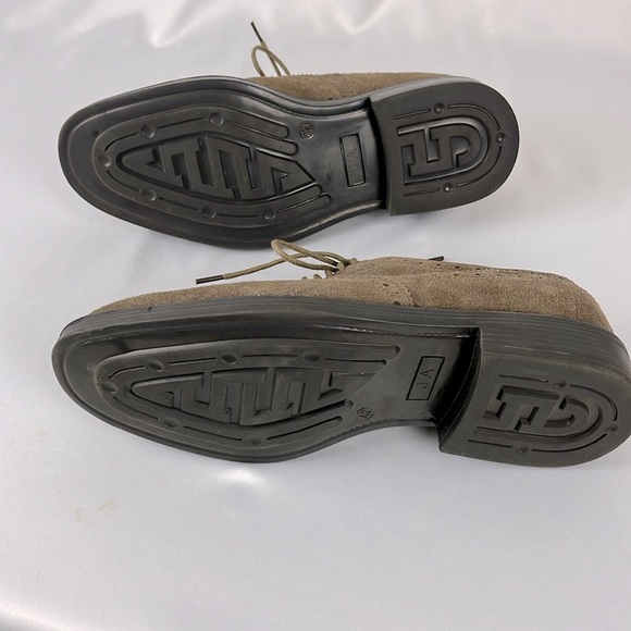 Joseph Abboud Evan Suede Wingtip Oxford Loafers Mens Size EUR 42 US 9 Dark Tan - Picture 6 of 12